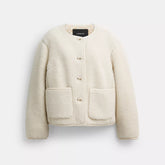 Coach Outlet Short Sherpa Cardi Jacket