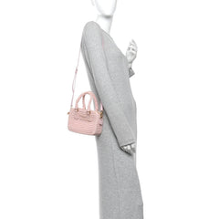 Crochet Calfskin S Narrow Arcadie Alabaster Pink