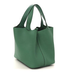 Taurillon Clemence Picotin Lock 22 MM Vert Jade
