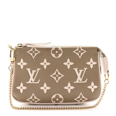 Empreinte Spring in the City Mini Pochette Accessories Kaki Beige Cream