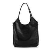 Shiny Softy Calfskin Ivy Bag Black
