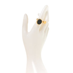Metal Lizard Cor Ring M 54 7 Black