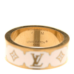 Metal Enamel Nanogram Ring M 54 7 White