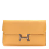 Tadelakt Lizard Constance Long Wallet Sable Cecil