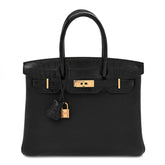 Togo Matte Alligator Birkin Touch 30 Black