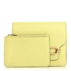 Chevre Mysore Roulis Slim Wallet Jaune Bourgeon