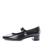 Brushed Calfskin Uniform 30mm Pumps 39 Black