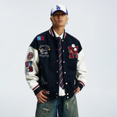 MEDM 7th Anniversary Exclusive Outdoor Style Casual Baseball Jacket American Trendy Men's and Women's Loose Stand up Collar Jacket