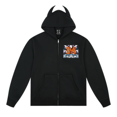 MEDM Angel & Devil Horns Zip-Up Hoodie