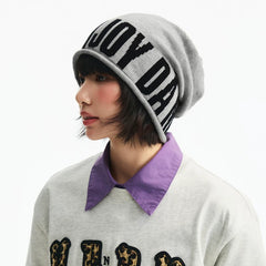 MEDM versatile single item without brim, warm and cold resistant knitted cold hat, American casual, loose and comfortable winter hat