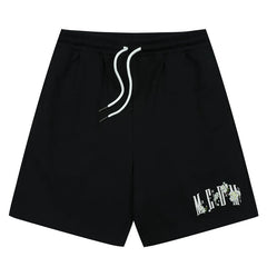 MEDM26SS floral quick drying pants trendy brand American retro five quarter shorts men's summer wear casual sports pants women