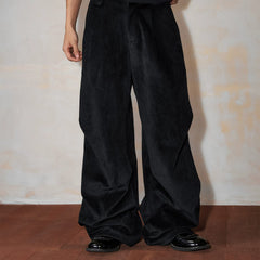 MEDM Maillard Wide Leg Loose Work Uniform Paratrooper Pants American Commuter Solid Color Versatile Floor Dragging Casual Pants Autumn