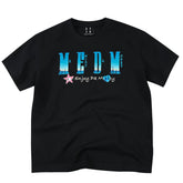 MEDMxNEWMASUS collaboration landscape selfie photo print casual couple short sleeved loose round neck T-shirt trendy