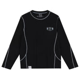 MEDM minimalist functional warm round neck casual long sleeved T-shirt for autumn and winter American versatile couple loose inner top