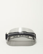 Dior Black Perspex and Black/White Dior Logo Cotton-Blend Jacquard DiorClub Visor
