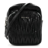 Nappa Matelasse Crossbody Black