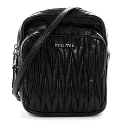 Nappa Matelasse Crossbody Black
