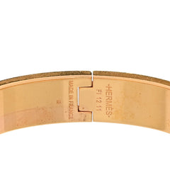 Enamel Narrow Clic Clac H Bracelet PM White