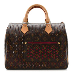 Monogram Perforated Speedy 30 Fuchsia