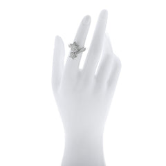 18K White Gold Diamond Comete Geode Ring 50 5.25