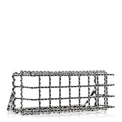 Brass Calfskin Grocery By Chanel Minaudiere Shopping Basket Silver
