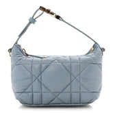 Calfskin Macrocannage Small Diortravel Nomad Pouch Bracing Blue
