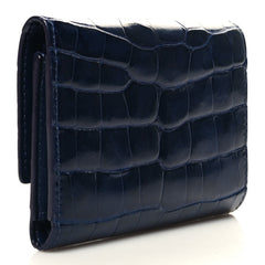 Crocodile Capucines Compact Wallet Saphir