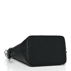 Calfskin Nano Lockme Bucket Black