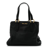 Vitello Daino Caribu Tote Black