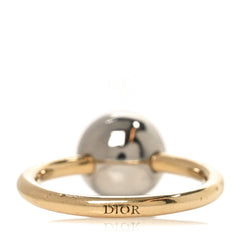 Metal CD Sphere Ring 52 6 Gold Silver