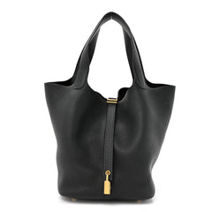 Taurillon Clemence Picotin Lock 22 MM Black