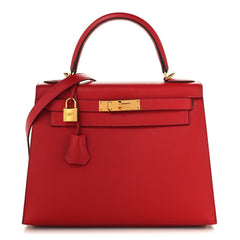 Epsom Kelly Sellier 28 Rouge Casaque