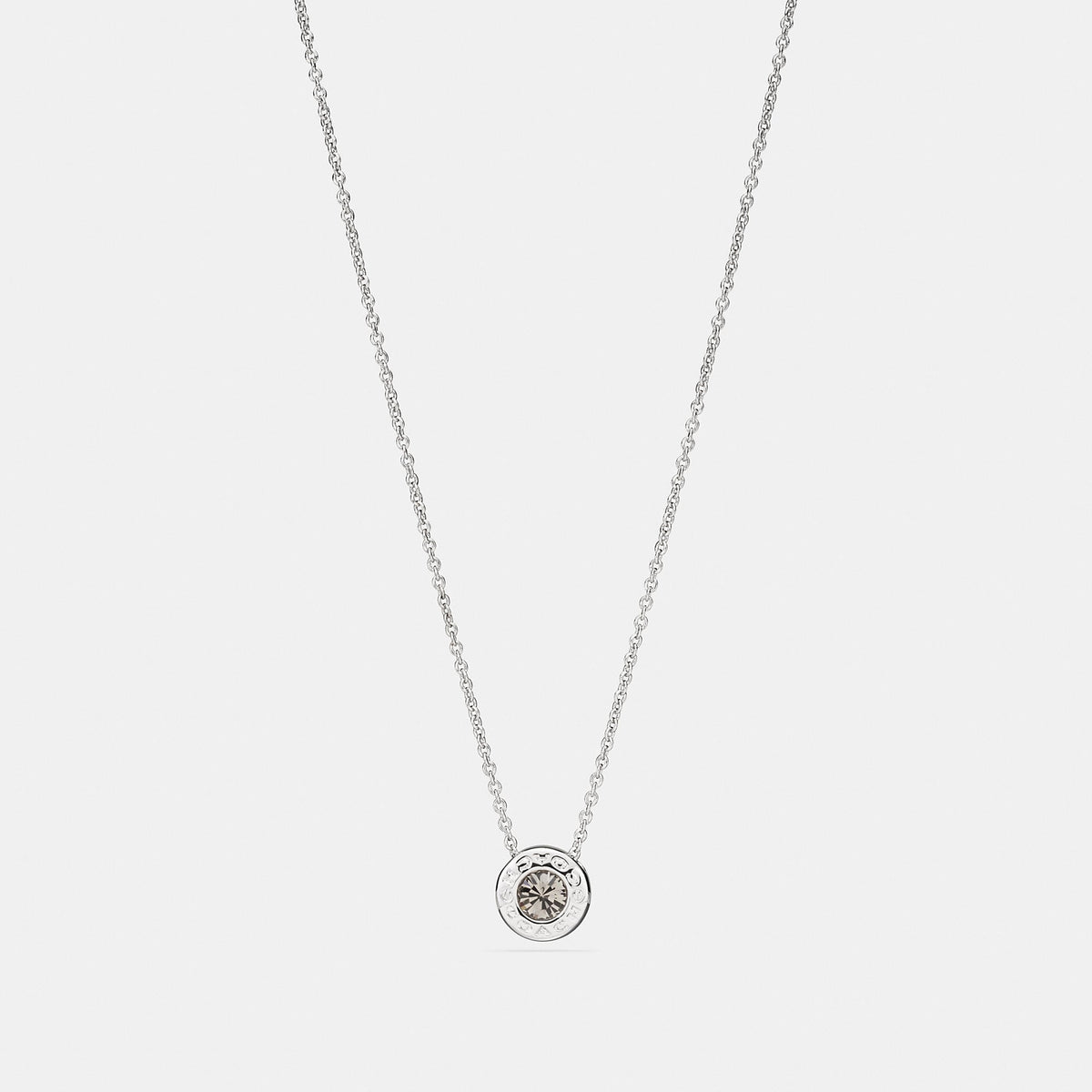 Coach Outlet Open Circle Stone Strand Necklace