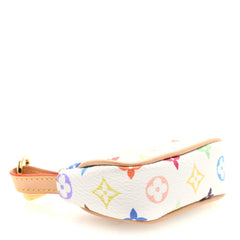 LV x TM Monogram Multicolor Micro Pochette White