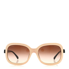 Acetate CC Bow Sunglasses 5280-Q Beige Black