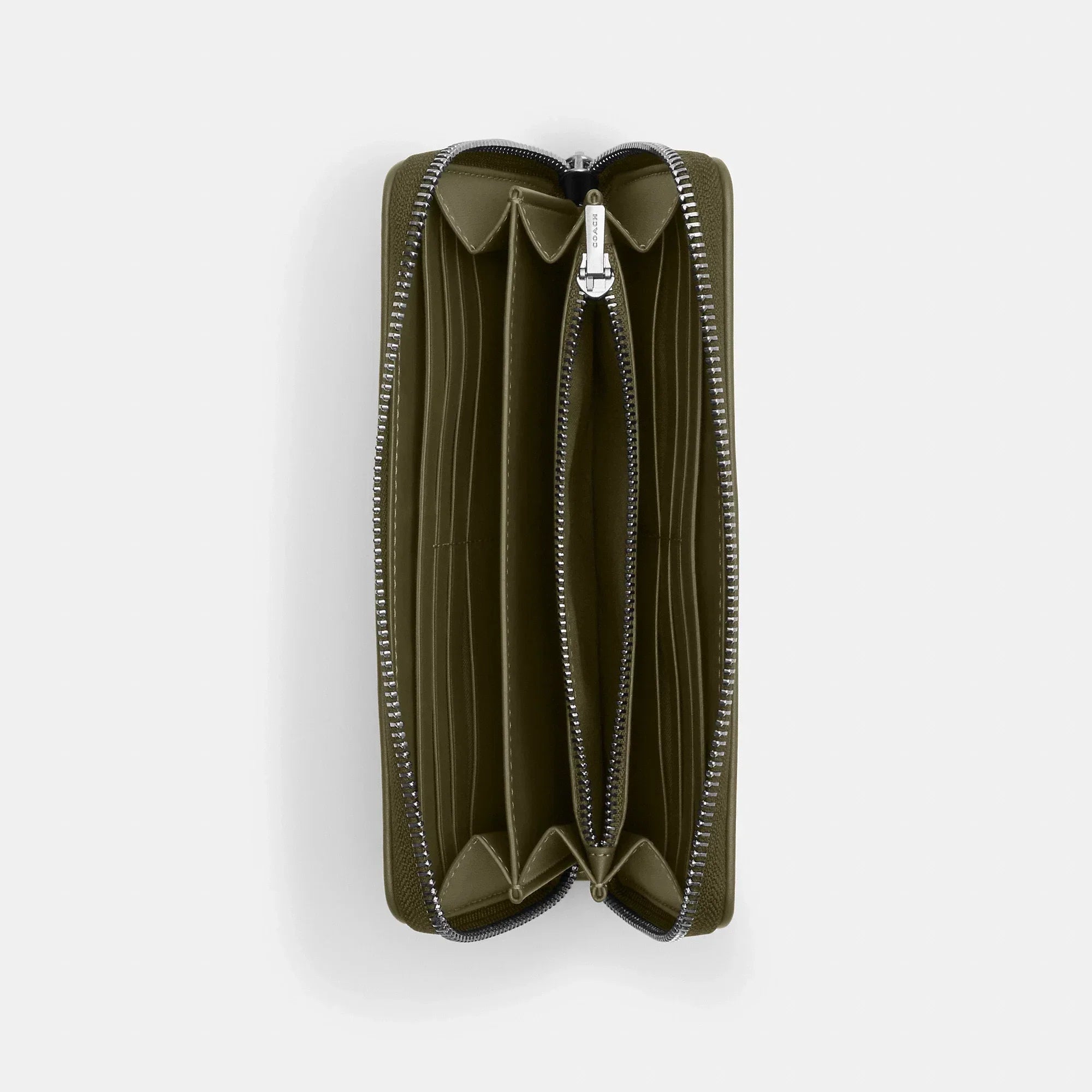 Coach Outlet Long Zip Around Wallet In Signature Jacquard