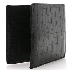 Matte Alligator MC2 Copernic Compact Wallet Black