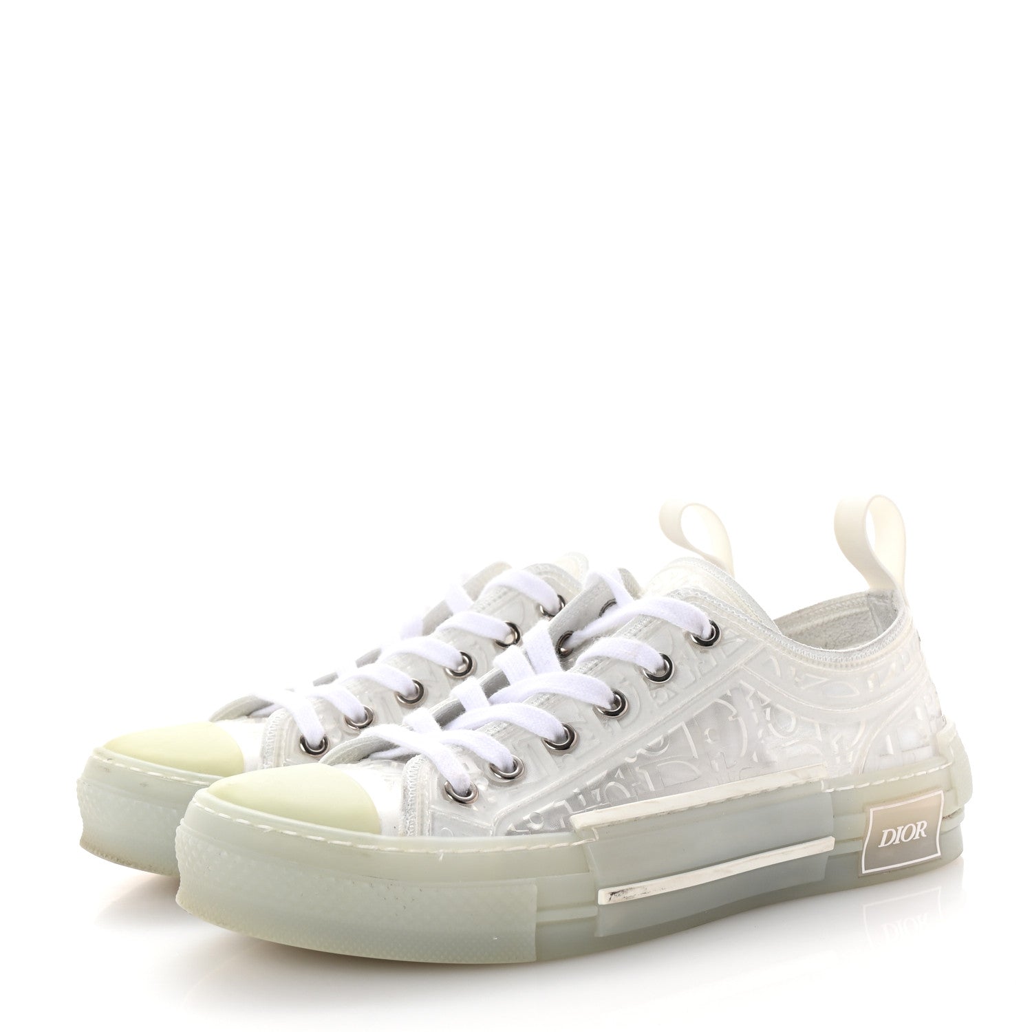 PVC Oblique Embossed Womens B23 Low Top Sneakers 37 White