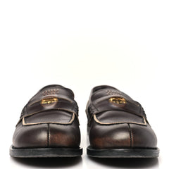 Spazzolato Penny Loafer 39 Ebony