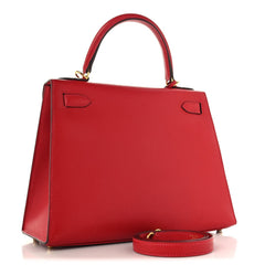 Epsom Kelly Sellier 28 Rouge Casaque