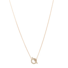 18K Rose Gold Green Sapphire Finesse Pendant Necklace