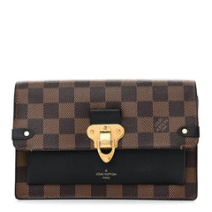 Damier Ebene Vavin Chain Wallet Black