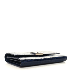 Crocodile Capucines Compact Wallet Saphir