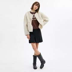 Coach Outlet Short Sherpa Cardi Jacket