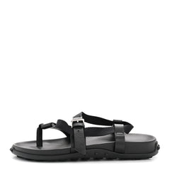 Calfskin Womens Inboard Sandals 38 Black