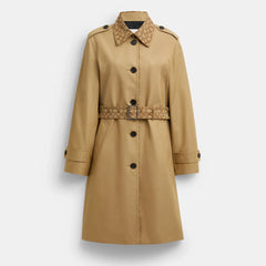 Coach Outlet Trench With Signature Piping
