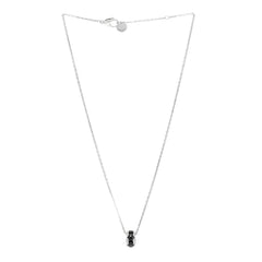 18K White Gold Diamond Ceramic Ultra Necklace Black
