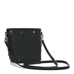 Calfskin Nano Lockme Bucket Black