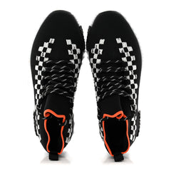 Knit Womens Flex Bolduc Sneakers 37 Black White