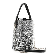 Raso Crystal Starlight Bucket Bag Black
